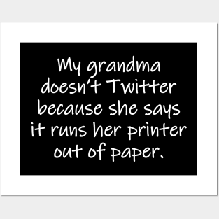 Grandma Twitter Posters and Art